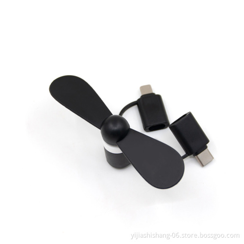 Hot Mini USB Fan 3 in 1 USB Gadget Portable For Android OTG Micro Type-c For iPhone 5 6S 7 Plus 8 X XS Electronic Smart Gadgets